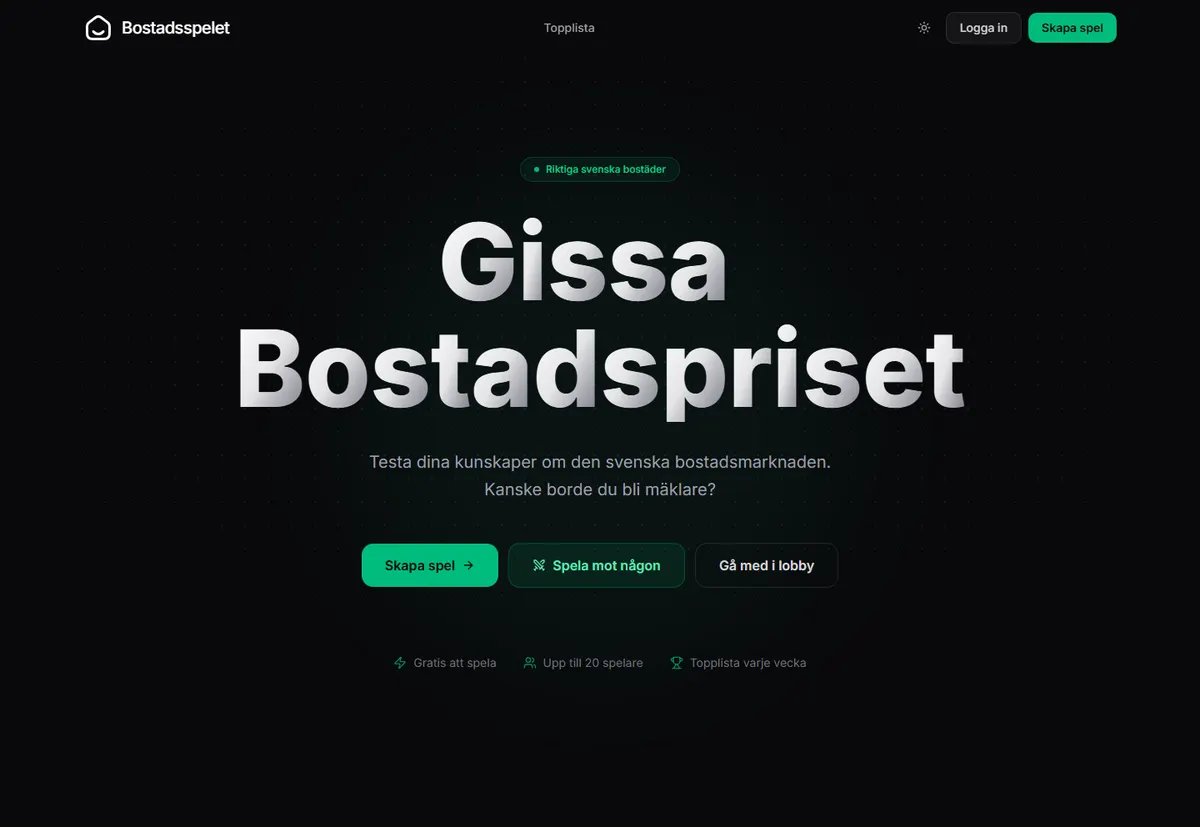 Bostadsspelet